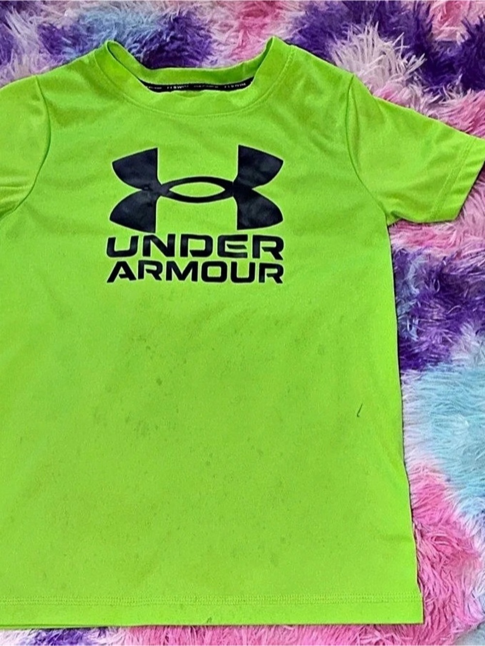Under Armour Boys Swim Tee Short Sleeve Green